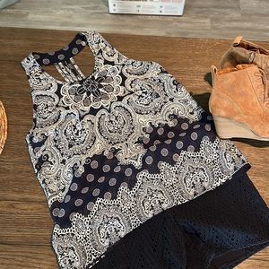 Elodie paisley print tank